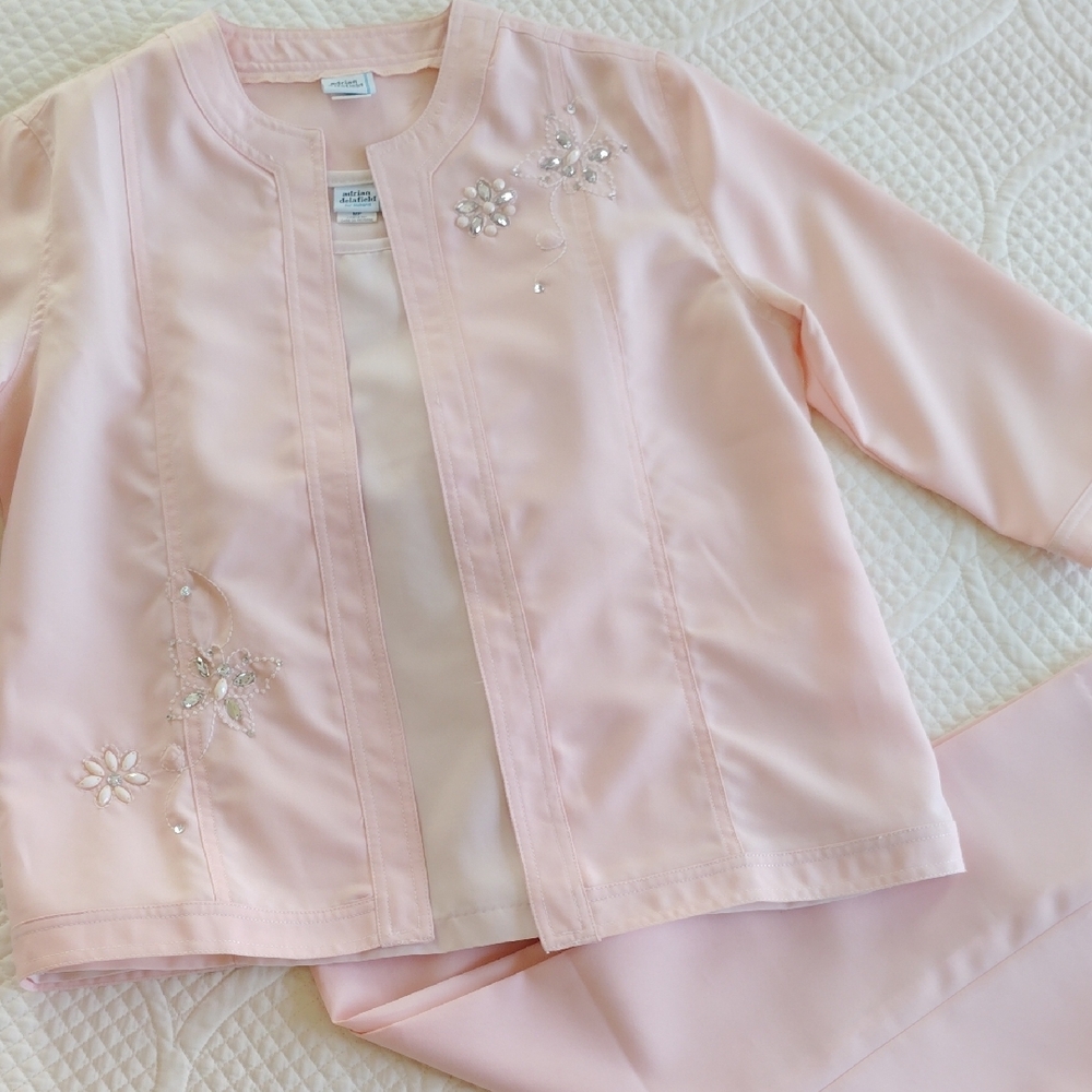 adrian delafield for Haband 3-Piece Pink Pantsuit